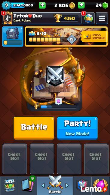Sprzedam konto Clash royale za30zł