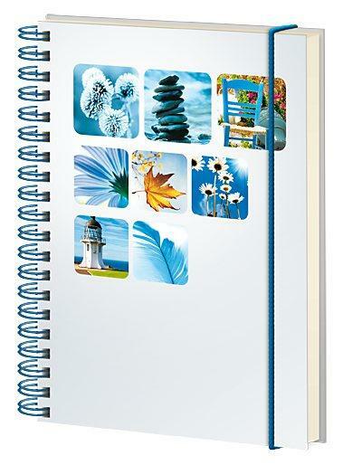 Kołonotes na spirali z gumką notatnik B6