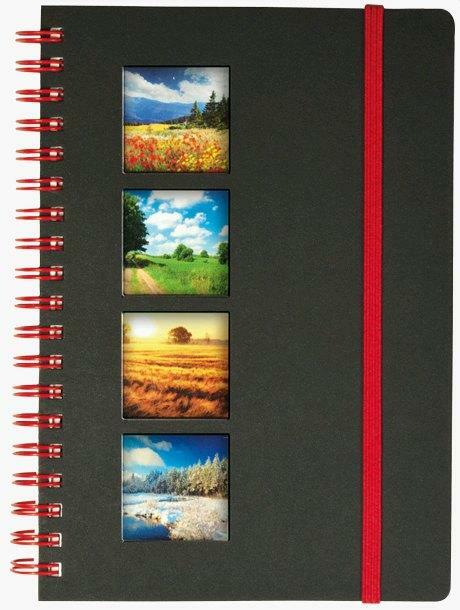 Kołonotes na spirali z gumką notatnik B6