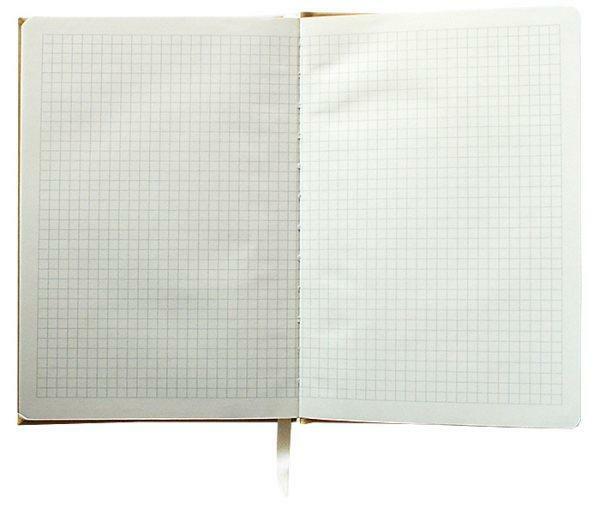 Notesy Da Vinci notatniki A5 w kratkę w ekoskórze