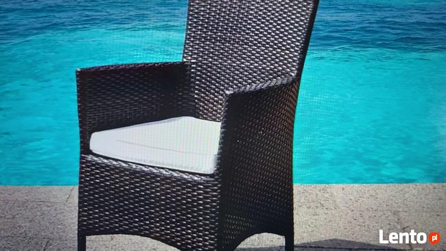 Meble ogrodowe Technorattan Fotele 8 osób + stół Brąz