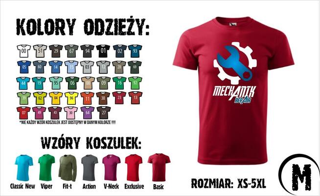 Odzież robocza, znakowanie logiem firmy , druk DTG