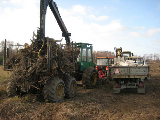 Wycinka, karczowanie korzeni, sprzątanie, koszenie, porządki
