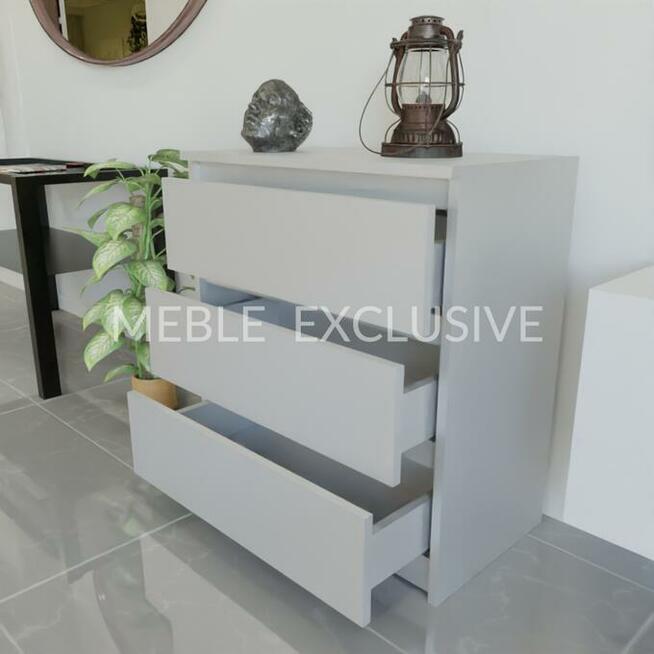 Komoda Szafka 3 szuflady Biała/Sonoma/Wenge PŁYTA 18 mm