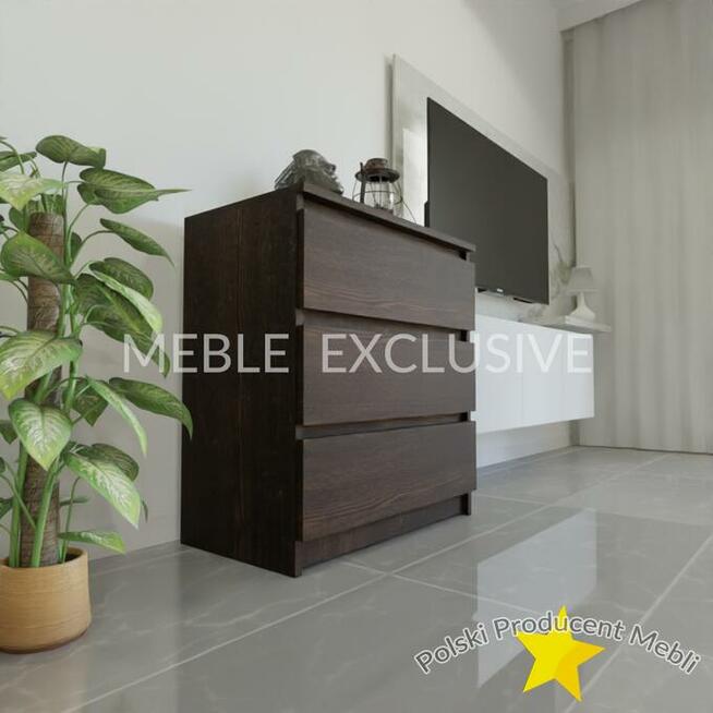 Komoda Szafka 3 szuflady Biała/Sonoma/Wenge PŁYTA 18 mm