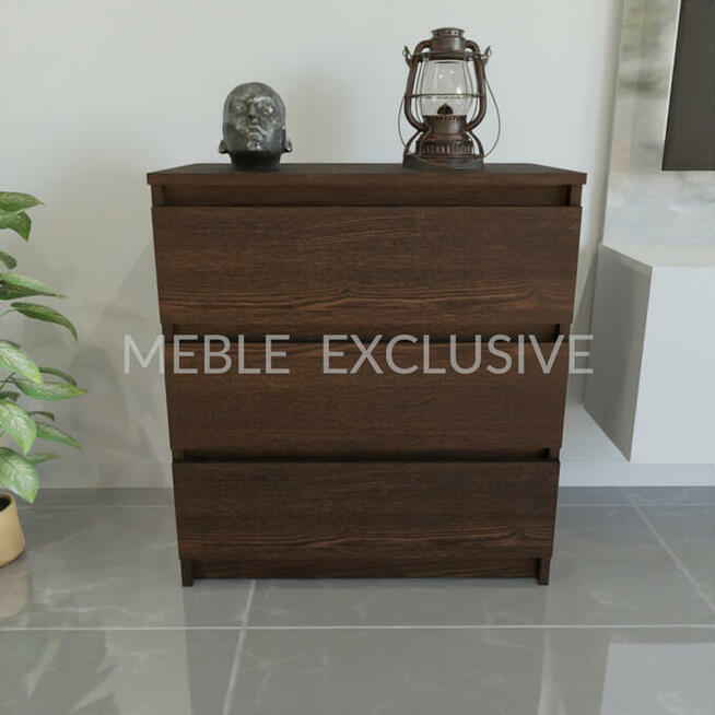 Komoda Szafka 3 szuflady Biała/Sonoma/Wenge PŁYTA 18 mm