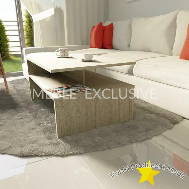 Stolik Kawowy Ława Biała/Wenge/Sonoma PŁYTA 18 mm