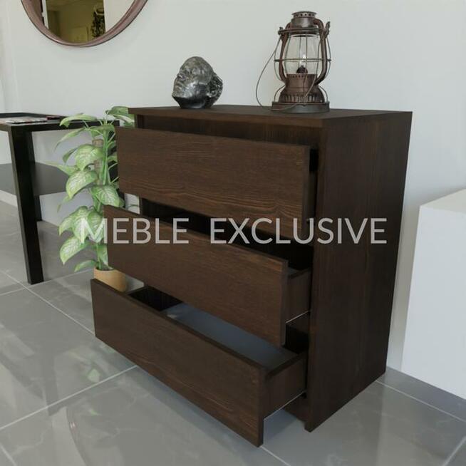 Komoda Szafka 3 szuflady Biała/Sonoma/Wenge PŁYTA 18 mm