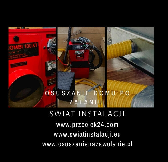 Osuszanie budynków. Wypożyczalnia osuszaczy. Osuszanie