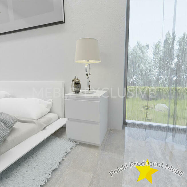 SZAFKA NOCNA 2 SZUFLADY BIAŁA/SONOMA/WENGE PŁYTA 18 mm !