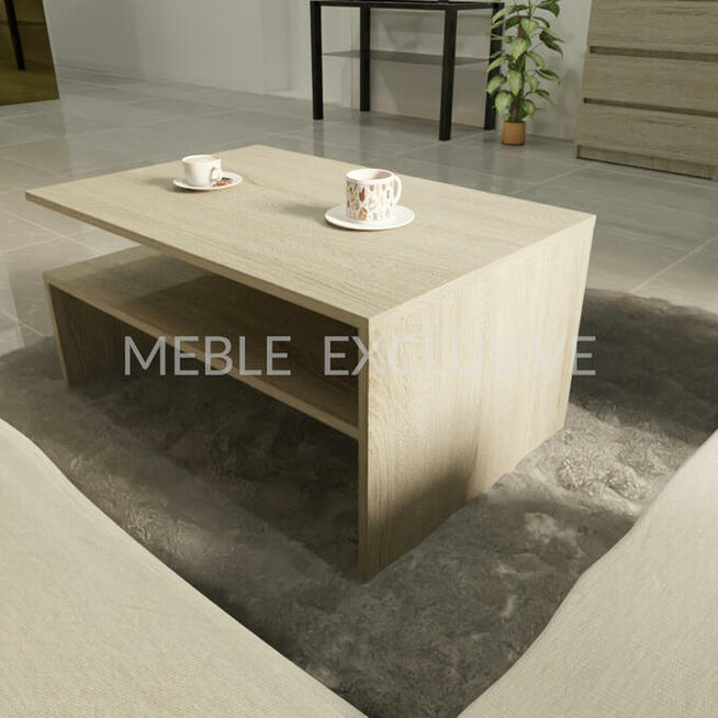 Stolik Kawowy Ława Biała/Wenge/Sonoma PŁYTA 18 mm