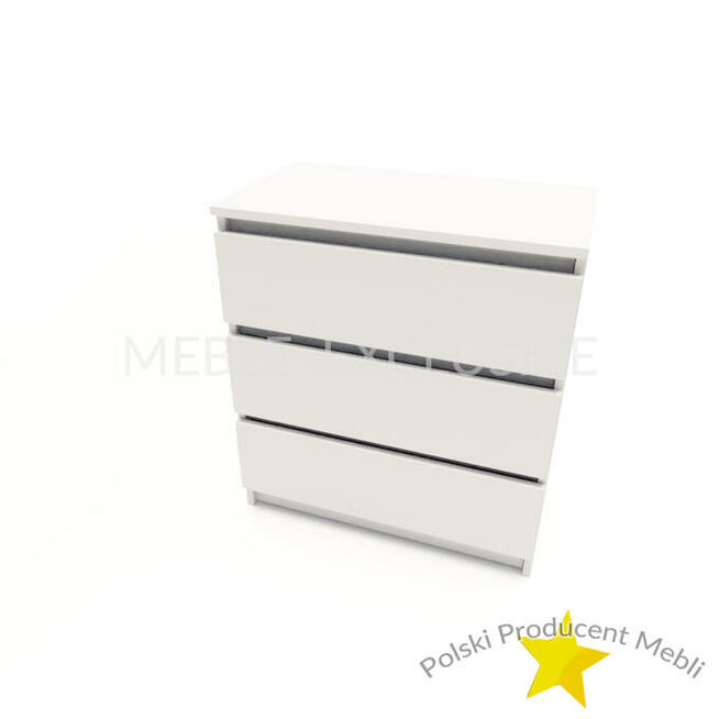 Komoda Szafka 3 szuflady Biała/Sonoma/Wenge PŁYTA 18 mm