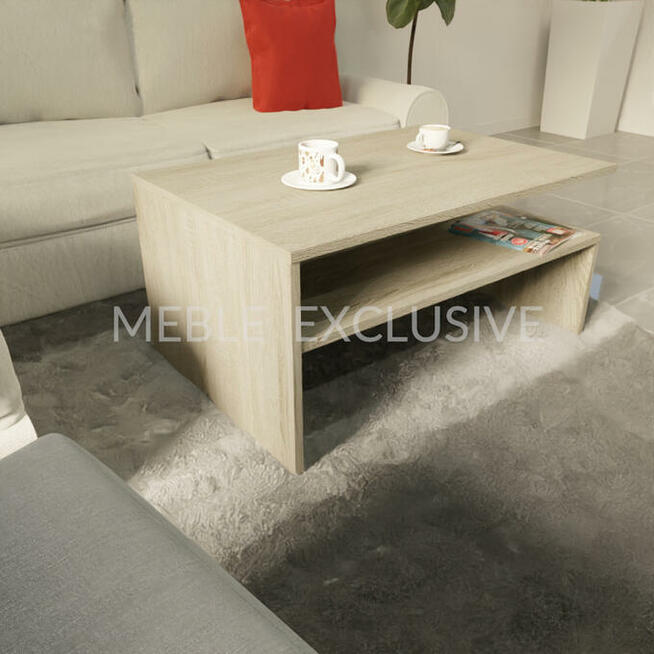 Stolik Kawowy Ława Biała/Wenge/Sonoma PŁYTA 18 mm