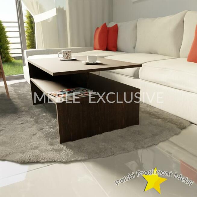 Stolik Kawowy Ława Biała/Wenge/Sonoma PŁYTA 18 mm