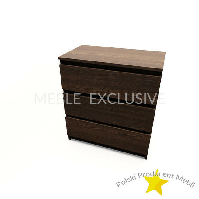 Komoda Szafka 3 szuflady Biała/Sonoma/Wenge PŁYTA 18 mm