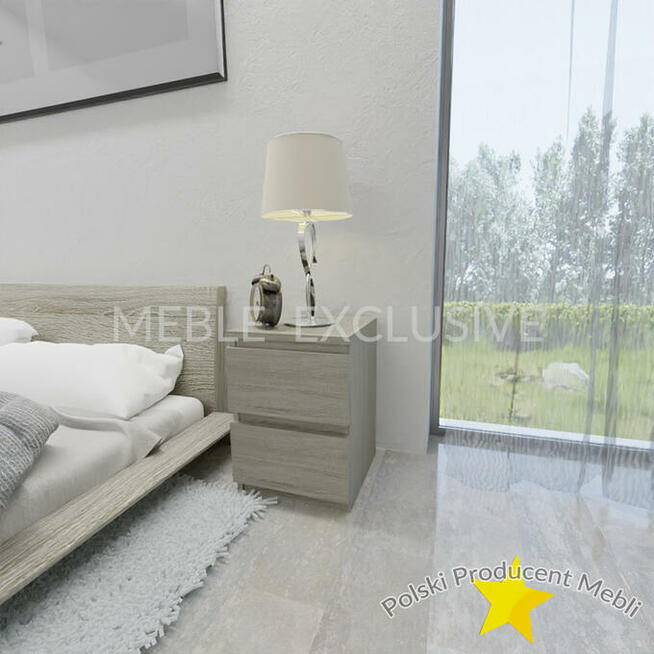 SZAFKA NOCNA 2 SZUFLADY BIAŁA/SONOMA/WENGE PŁYTA 18 mm !