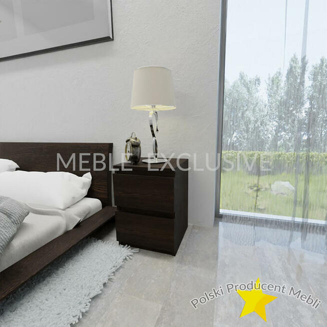 SZAFKA NOCNA 2 SZUFLADY BIAŁA/SONOMA/WENGE PŁYTA 18 mm !