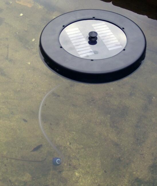 POMPA Solarna.Napowietrzacz solarny.18cm.120l / h.Staw.Oczk