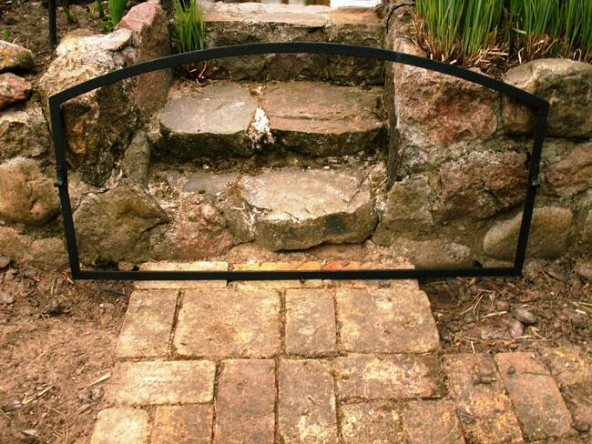 Stara rama lustro aranżacja loft retro industrial 123x63