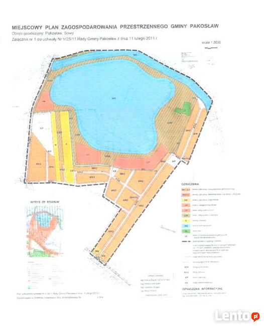 Działka budowlana nad Zalewem Pakosław do sprzedania