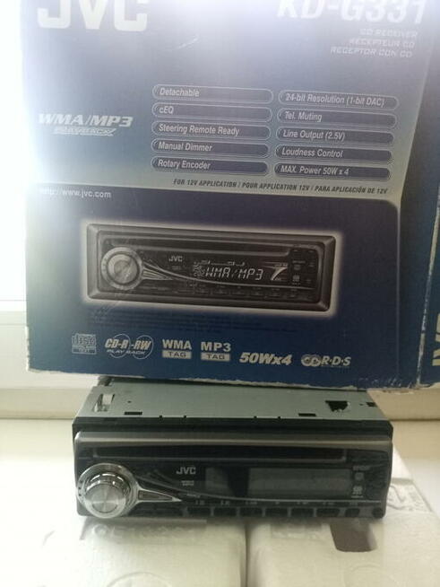 Radio JVC KD-G331 stan idealny MP3, CD...