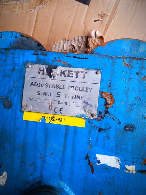 Sprzedam Wózek do Suwnicy, Wciągarki Udźwig 5 Ton, Waga 45 kg