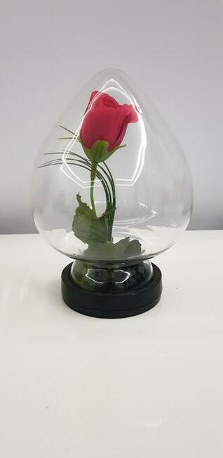 Kwiat w szkle z PRL-U