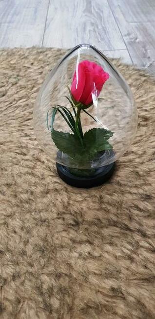 Kwiat w szkle z PRL-U