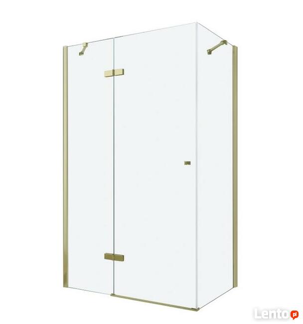 KABINA PRYSZNICOWA otwierana Złota GOLD różne rozmiary