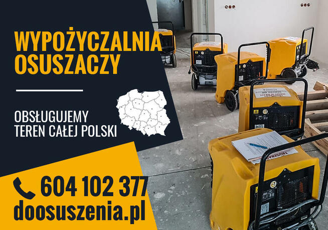 wypożyczalnia osuszaczy powietrza pochłaniaczy wilgoci Lubli