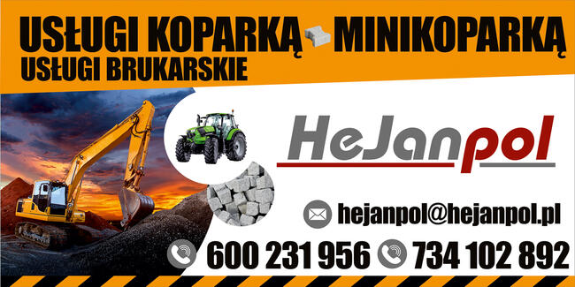 Usługi koparką, koparko-ładowarką Żary tel. 600 231 956