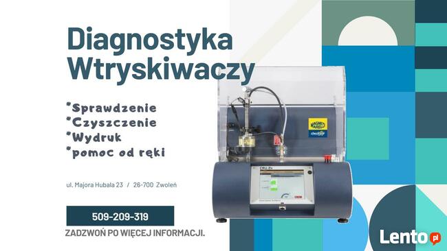 Sprawdzanie testowanie wtryskiwaczy wtrysków diagnostyka