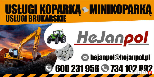 Brukarstwo, roboty ziemne Żary tel. 600 231 956