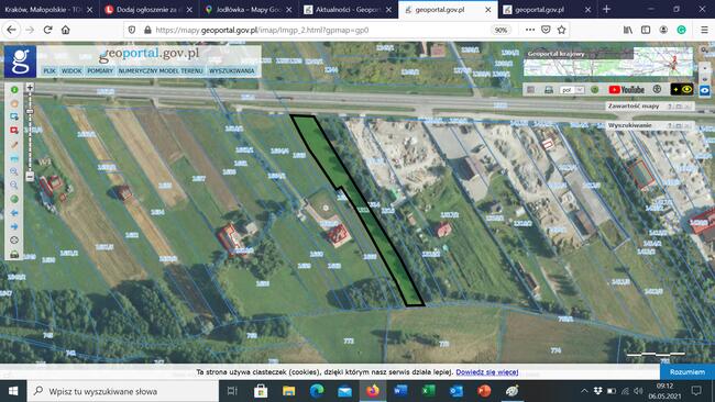 Działka inwestycyjna, 3900m2, Jodłówka, gm. Rzezawa