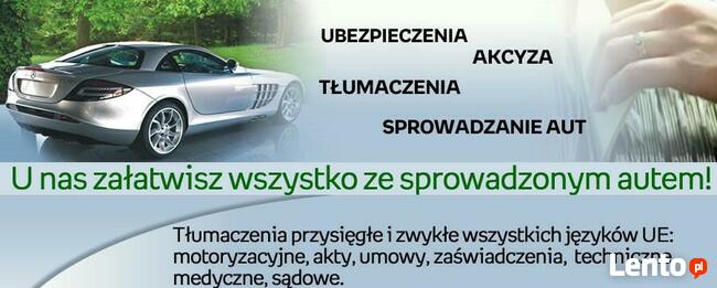 Akcyza celna * Tłumaczenia * Rejestracja SPS * SCI * SJZ SWD