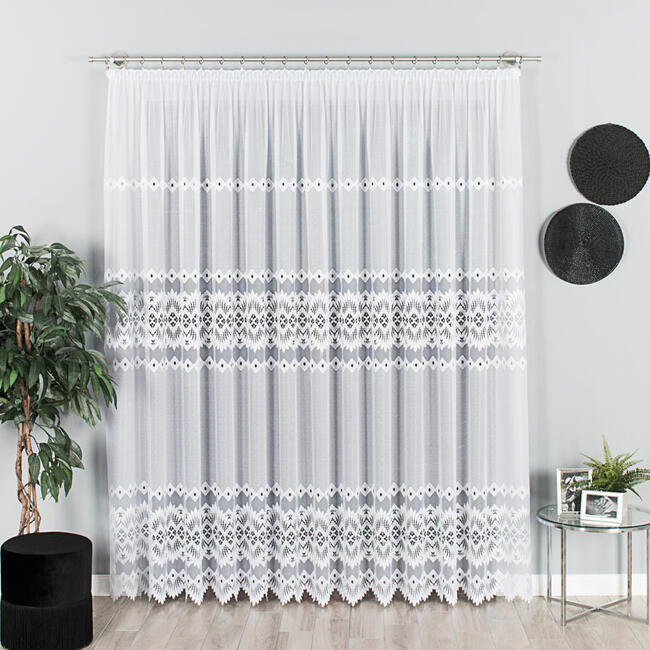 Firany żakardowe na metry i na taśmie marszczącej, sklep