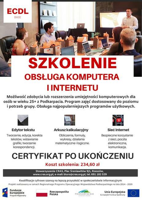 Szkolenia zawodowe współfinansowane ze środków UE