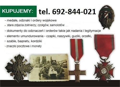 Kupię medale wojskowe, monety i znaczki pocztowe