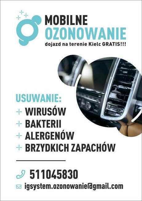Ozonowanie pomieszczeń, aut itp.