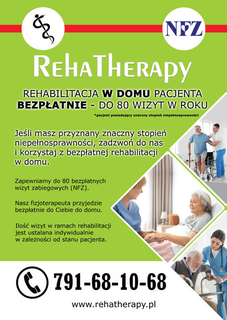 BEZPŁATNA REHABILITACJA W DOMU PACJENTA - Gdańsk