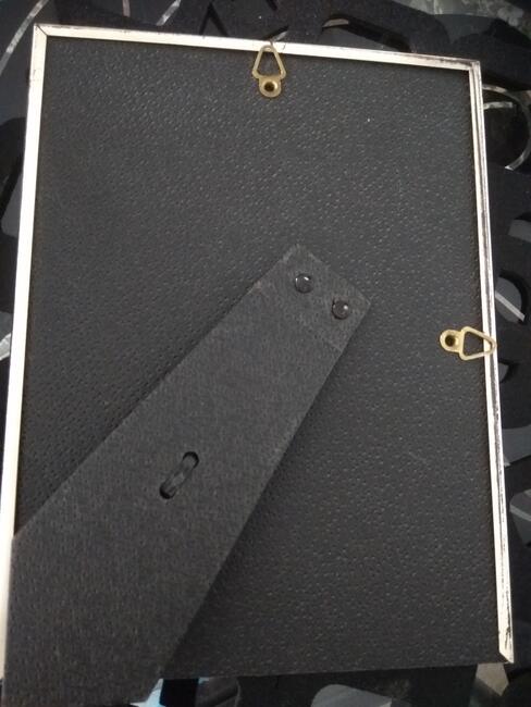 Piłsudski obraz szklany grawer ręczny w starej srebrnej rami