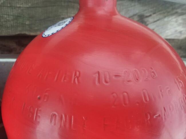 Butla butle CNG zawór zawory do 2028