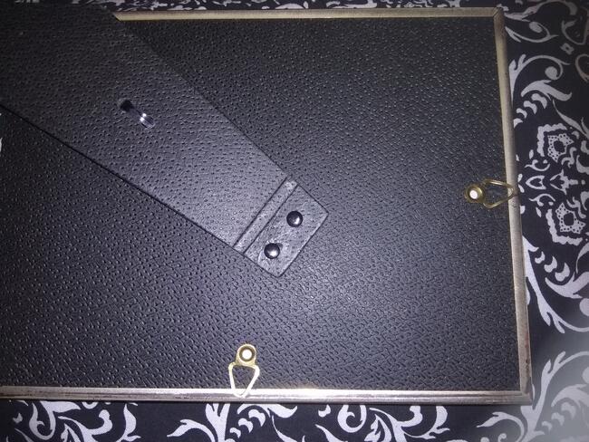 Piłsudski obraz szklany grawer ręczny w starej srebrnej rami