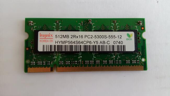 1Go Barrette Mémoire RAM PC2-5300U 1Rx8