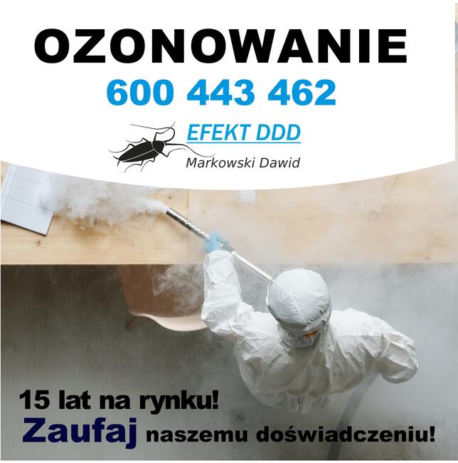 ozonowanie, dezynfekcja, odkażanie tel.600443462 EfektDDD