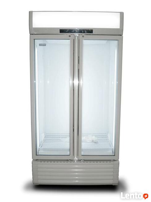Szafa chłodnicza witryna 120 cm przeszklona oświetlenie LED