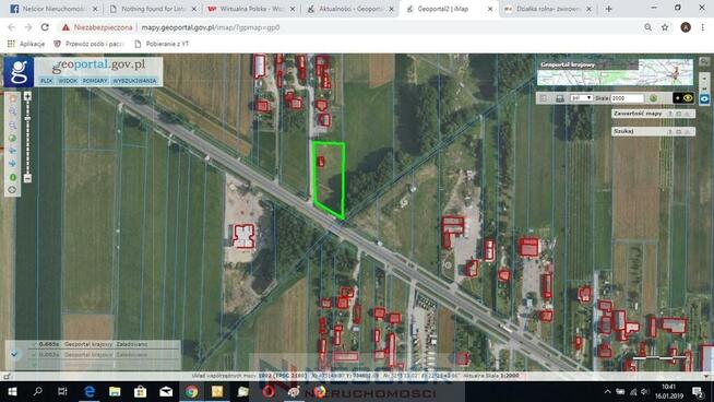 Działka 2400m2 w Zbuczynie bezpośrednio przy DK2