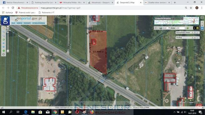 Działka 2400m2 w Zbuczynie bezpośrednio przy DK2