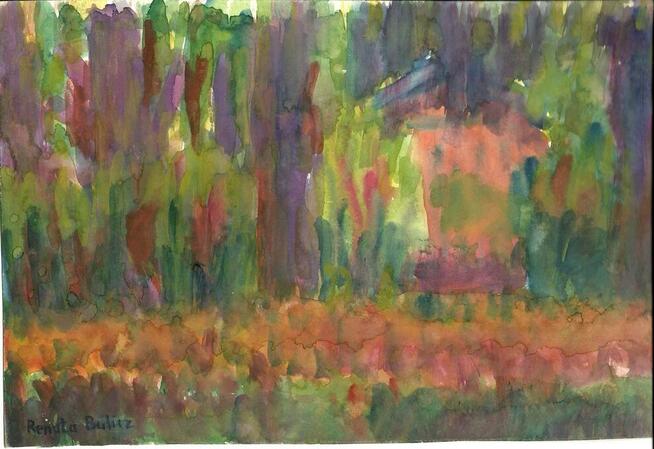 Pejzaże, Akwarele, pastele, grafiki