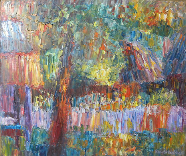 Natura, pejzaż, wnętrze, olej, Renata Bulicz (Wojtkiewicz)